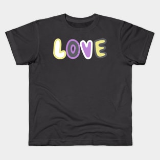 non-binary love Kids T-Shirt